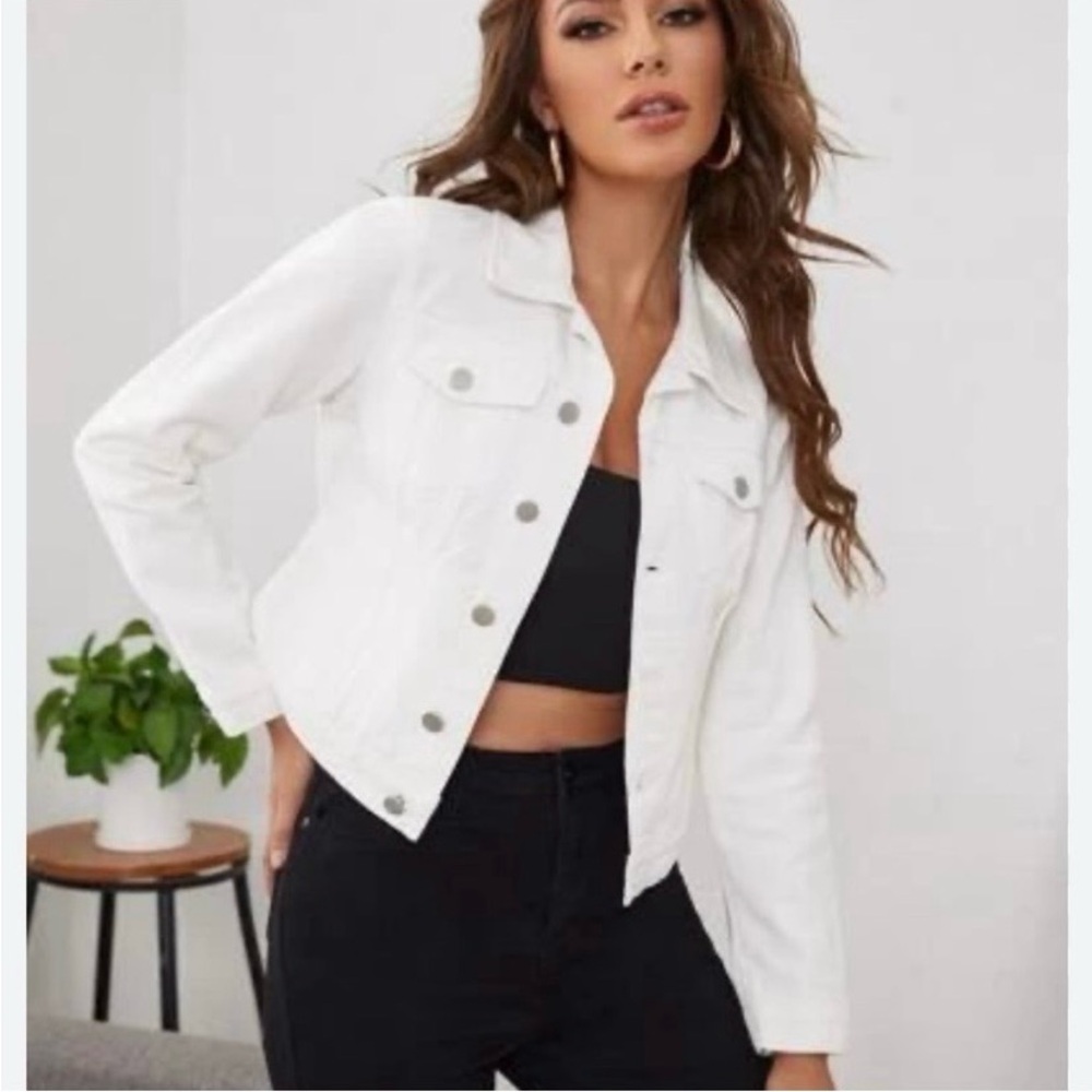 White Denim Jacket , size US 6/ UK 10/EUR 38